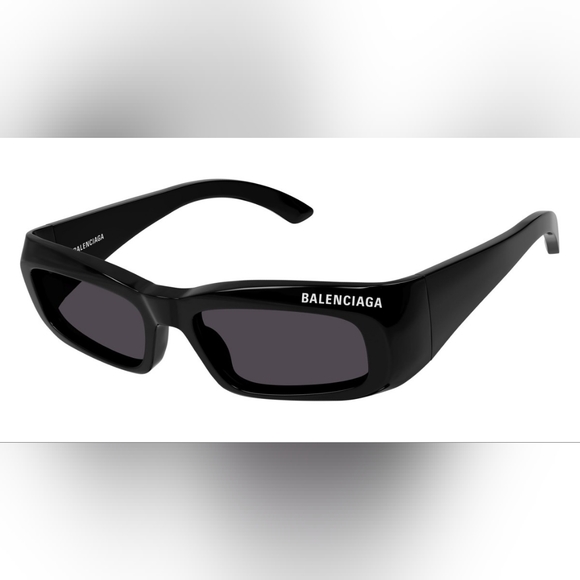NEW BALENCIAGA BB0266S 001 BLACK UNISEX BALENCIAGA SUNGLASSES - Picture 3 of 8
